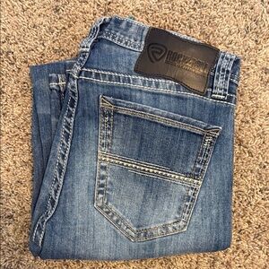 Classic Blue Medium Wash Jeans with Vintage Style